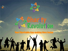 Tablet Screenshot of charityrevolution.com